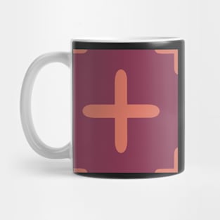 Blush and purple geo crosses Mug